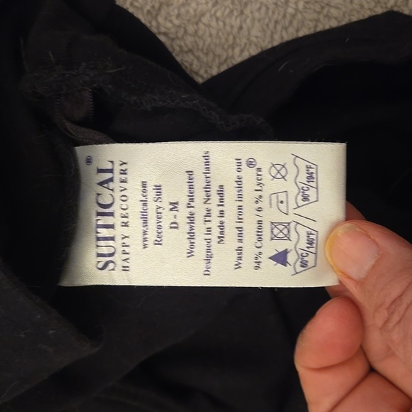 Suitical surgery recovery suit for dogs, medium, black - Picture 5 of 5